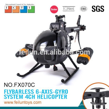 FX070C 61CM gros 2.4 G 4CH 6 axes gyro flybarless hélicoptère rc tempête rc hobby